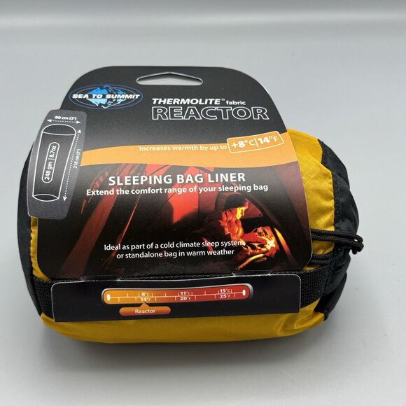 Sea to Summit Thermolite Fabric Reactor Sleeping Bag Liner Camping Stand Alone - Picture 1 of 8